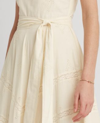 ralph lauren eyelet cotton dress