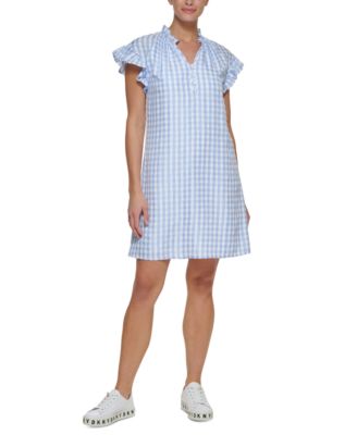 dkny gingham dress