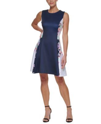 panel flare dress