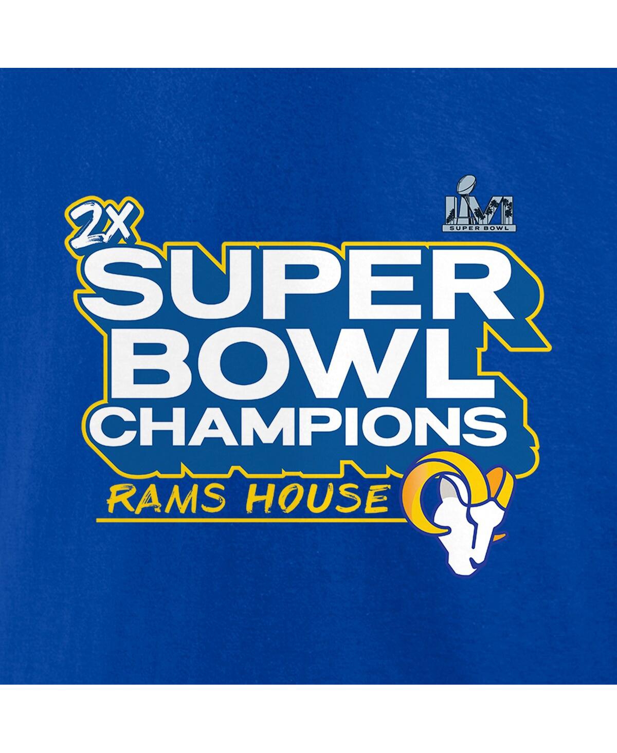 Men's FanaticsLos Angeles Rams Super Bowl Lvi Champions Big Tall Parade Long Sleeve T-shirt - Royal