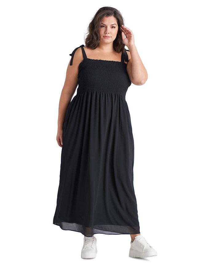 Macy's black maxi 2025 dress
