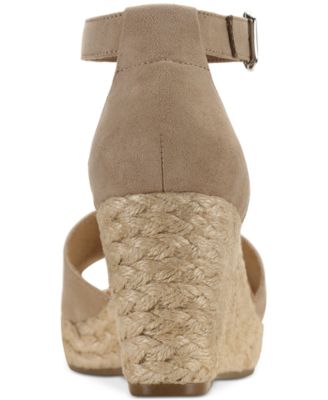 nude wedges macys