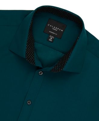 Calabrum - Men's Slim-Fit Performance Dress Shirt