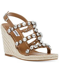 Women's Upright Studded Wedge Sandals