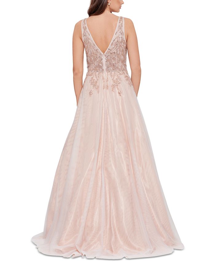 XSCAPE Beaded Ball Gown - Macy's