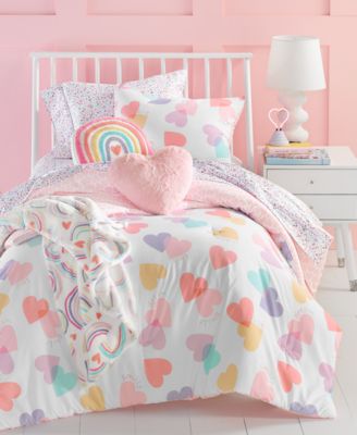 Charter Club Kids Painted Hearts Comforter Sets Created For Macys Bedding