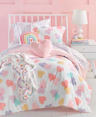 Charter Club Kids Painted Hearts 2 Pc, Twin Bed Comforter Sets Toddler Girl Uk