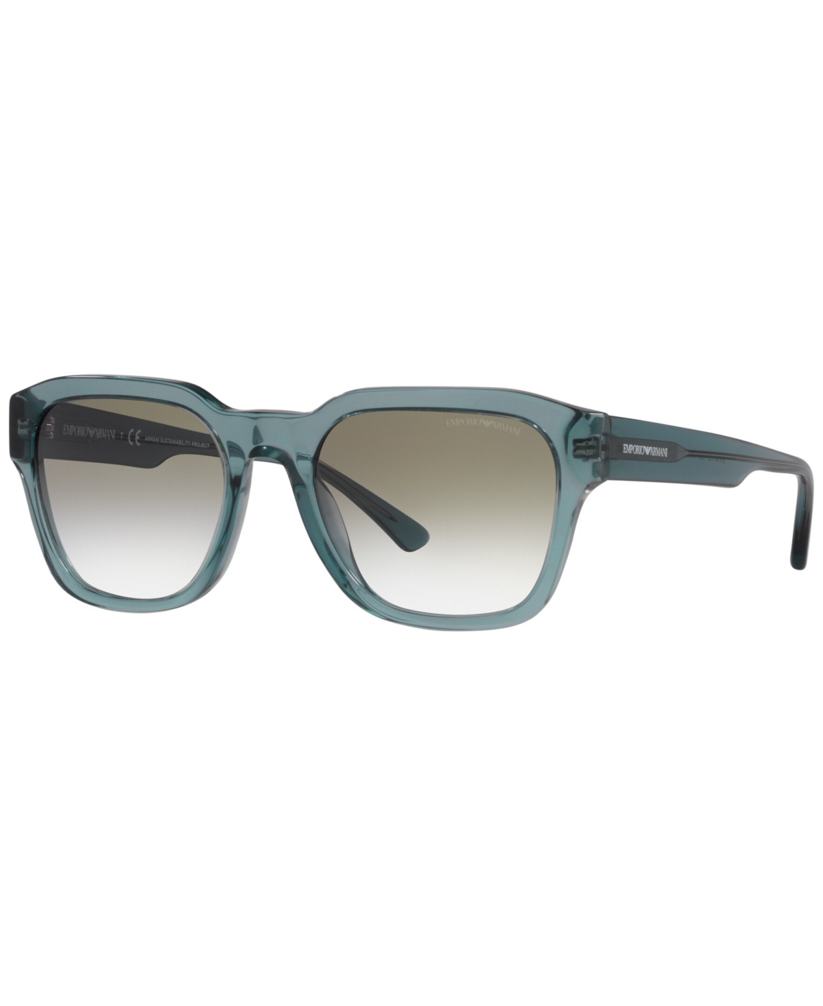 Emporio Armani Men's Sunglasses, Ea4175 In Shiny Transparent Blue