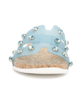 Women's Slim H Band Stud Sandals