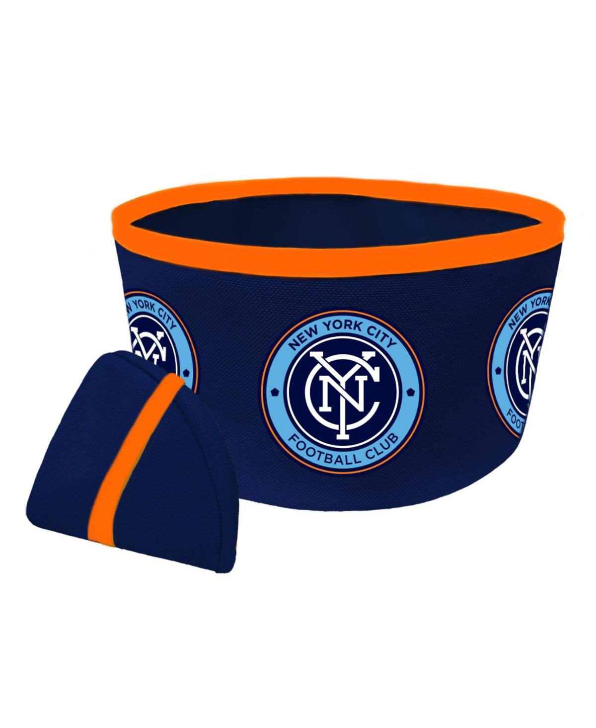 New York City Fc Collapsible Travel Dog Bowl - Navy