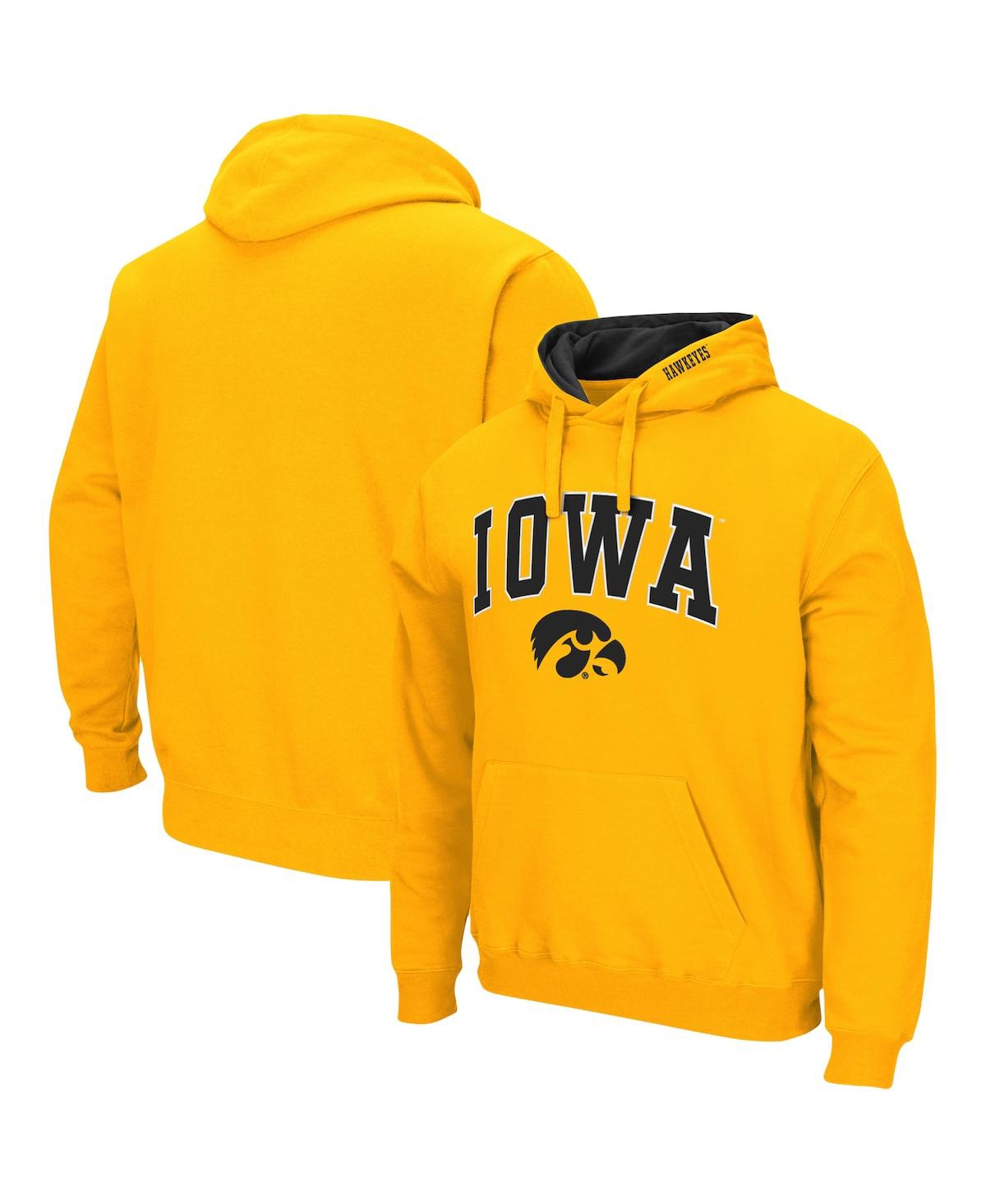 Shop Colosseum Men's  Gold Iowa Hawkeyes Arch And Logo 3.0 Pullover Hoodie