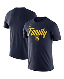 Men's Brand Navy Marquette Golden Eagles Family T-shirt
