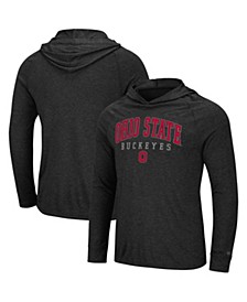 Men's Black Ohio State Buckeyes Campus Long Sleeve Hooded T-shirt