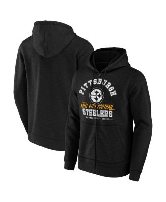 Football Fan Shop Officially Licensed NFL Full-Zip Hooded Jacket - Steelers