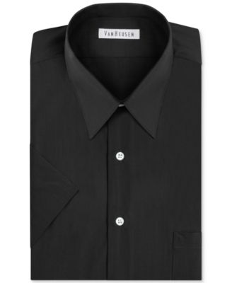 Poplin Solid Short-Sleeve Dress Shirt