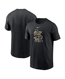 Men's Black St. Louis Cardinals Team Camo Logo T-shirt