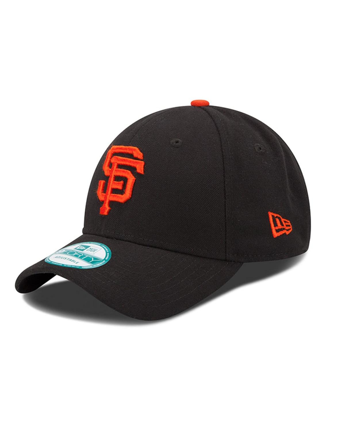 UPC 719106169794 product image for Men's New Era Black San Francisco Giants Team League 9FORTY Adjustable Hat | upcitemdb.com
