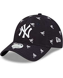 Women's Navy New York Yankees Spring Training Scatter 9TWENTY Adjustable Hat