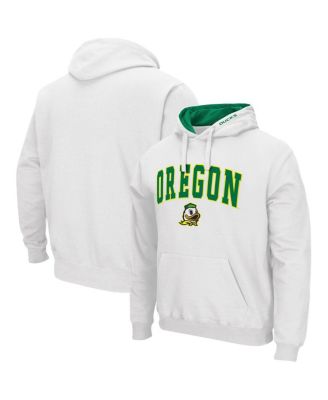 Men's White Oregon Ducks Arch and Logo 3.0 Pullover Hoodie