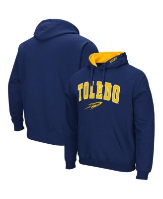 Men's Navy Toledo Rockets Arch and Logo Pullover Hoodie