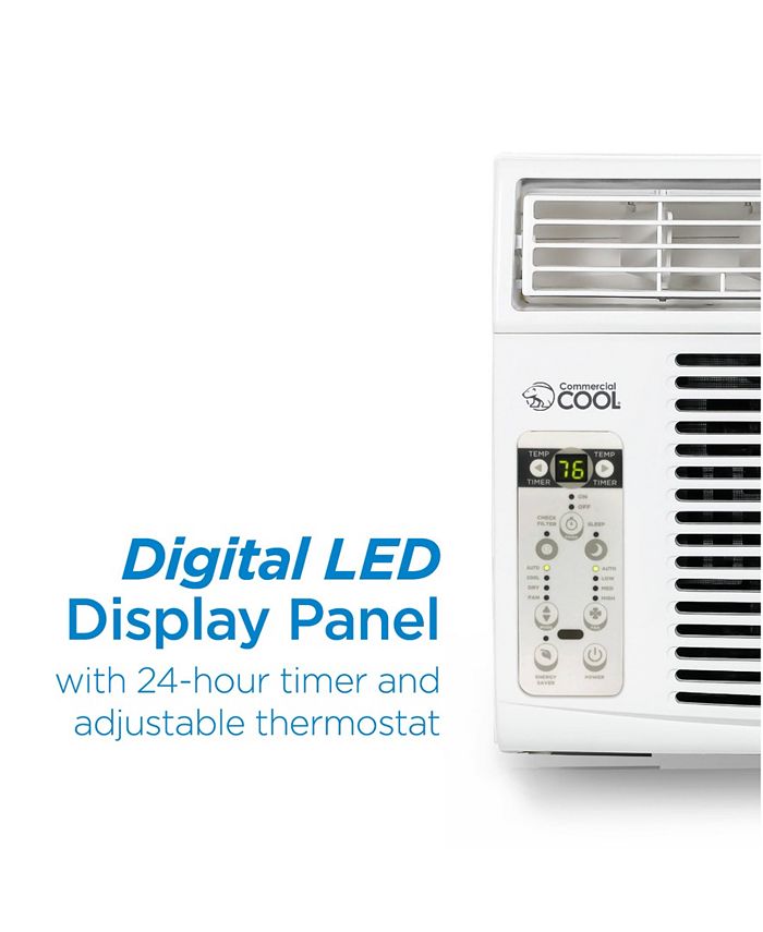 Commercial Cool 8,000 BTU Window Air Conditioner with Remote Control