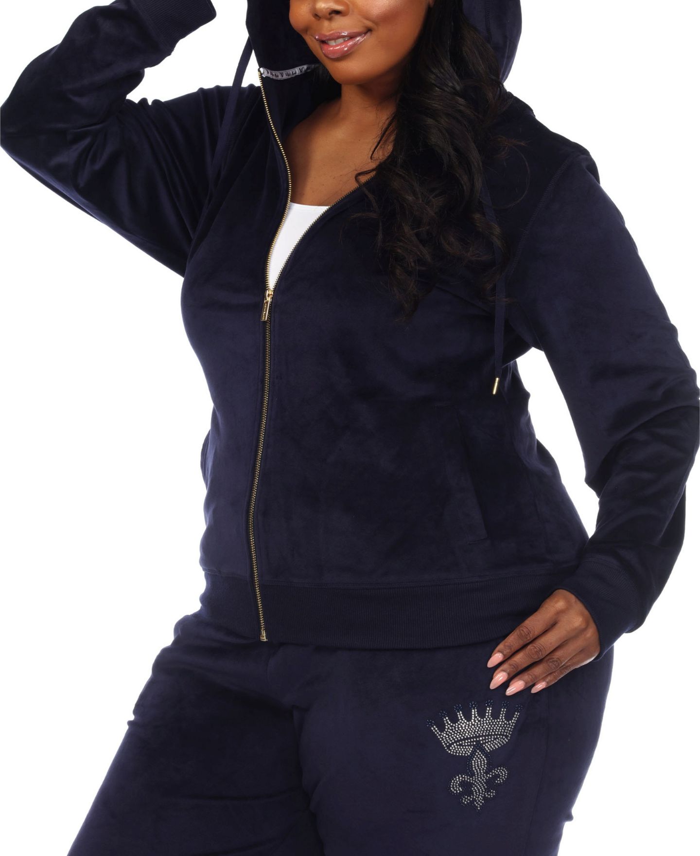 Пижамный комплект Tracksuit, 2 предмета — White Mark, цвет: Тёмно-синий — фото 4