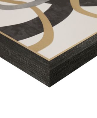 Moving Midas Abstract Foil Framed Canvas Set, 2 Piece