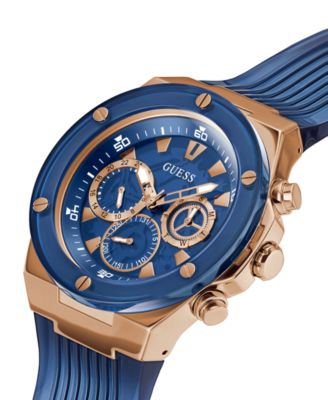 guess watch blue strap