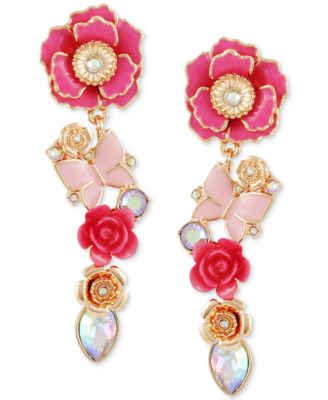 guess flower earrings