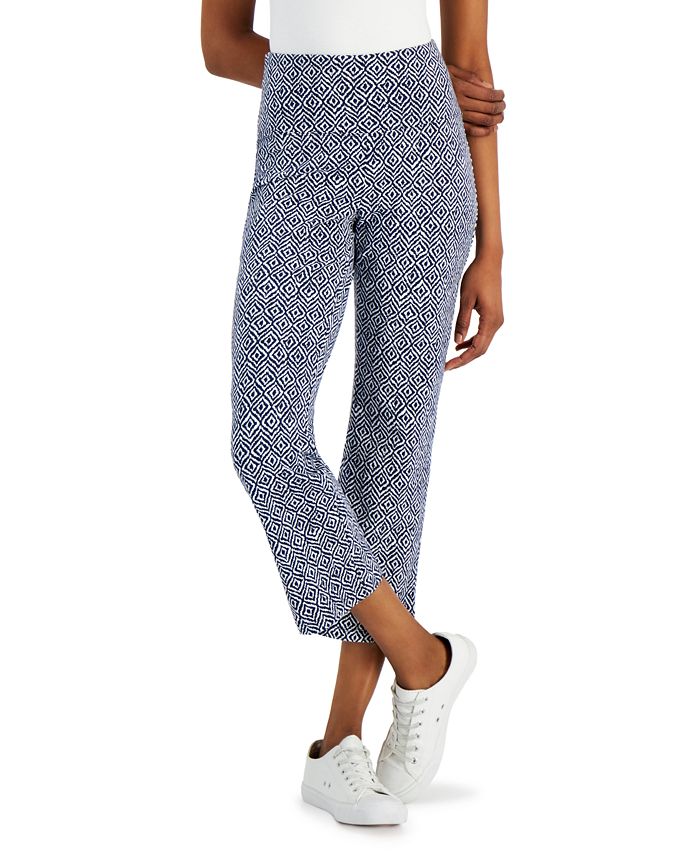 Style & Co Petite High Rise Cropped Flare Leggings, Created for