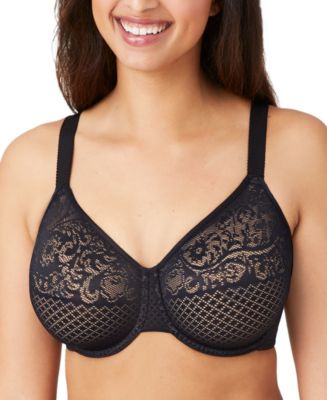 Wacoal Women's Clear and Classic Underwire Bra, Black, 32D at   Women's Clothing store
