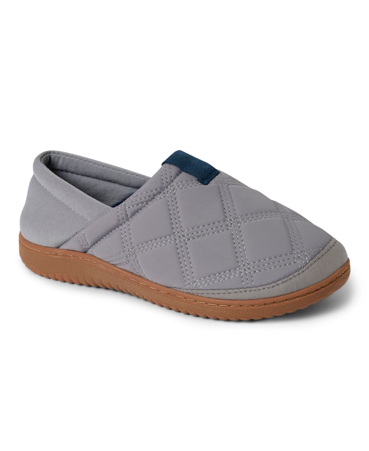 Женские тапочки Dearfoams River Closed Back Collapsible Heel House Shoe Slipper, цвет: Средний серый — фото 1