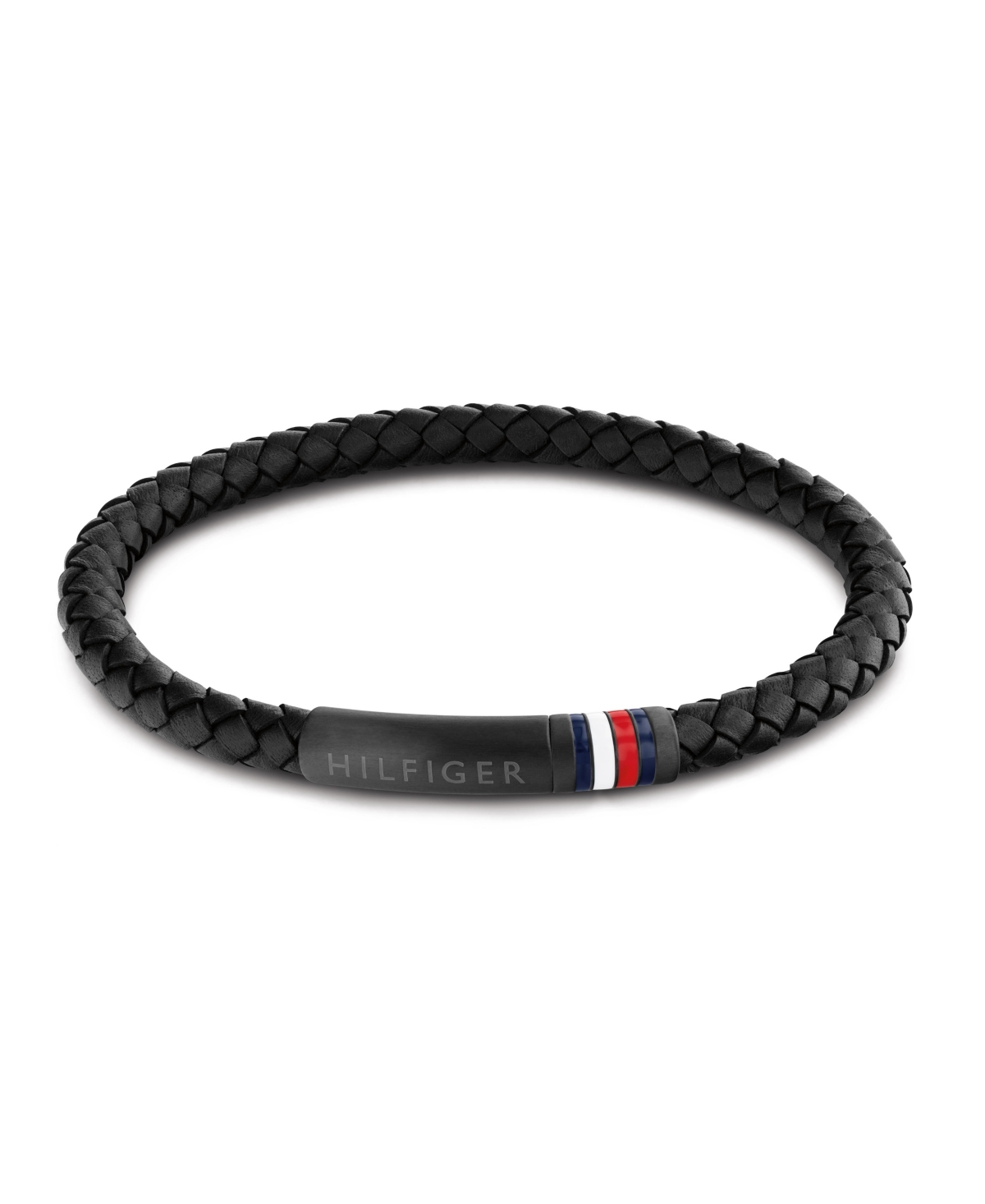 Tommy Hilfiger Men's Braided Bracelet In Black