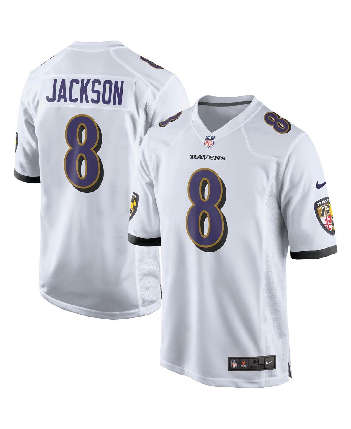 Men's Nike Lamar Jackson White Baltimore Ravens Player Game Jersey