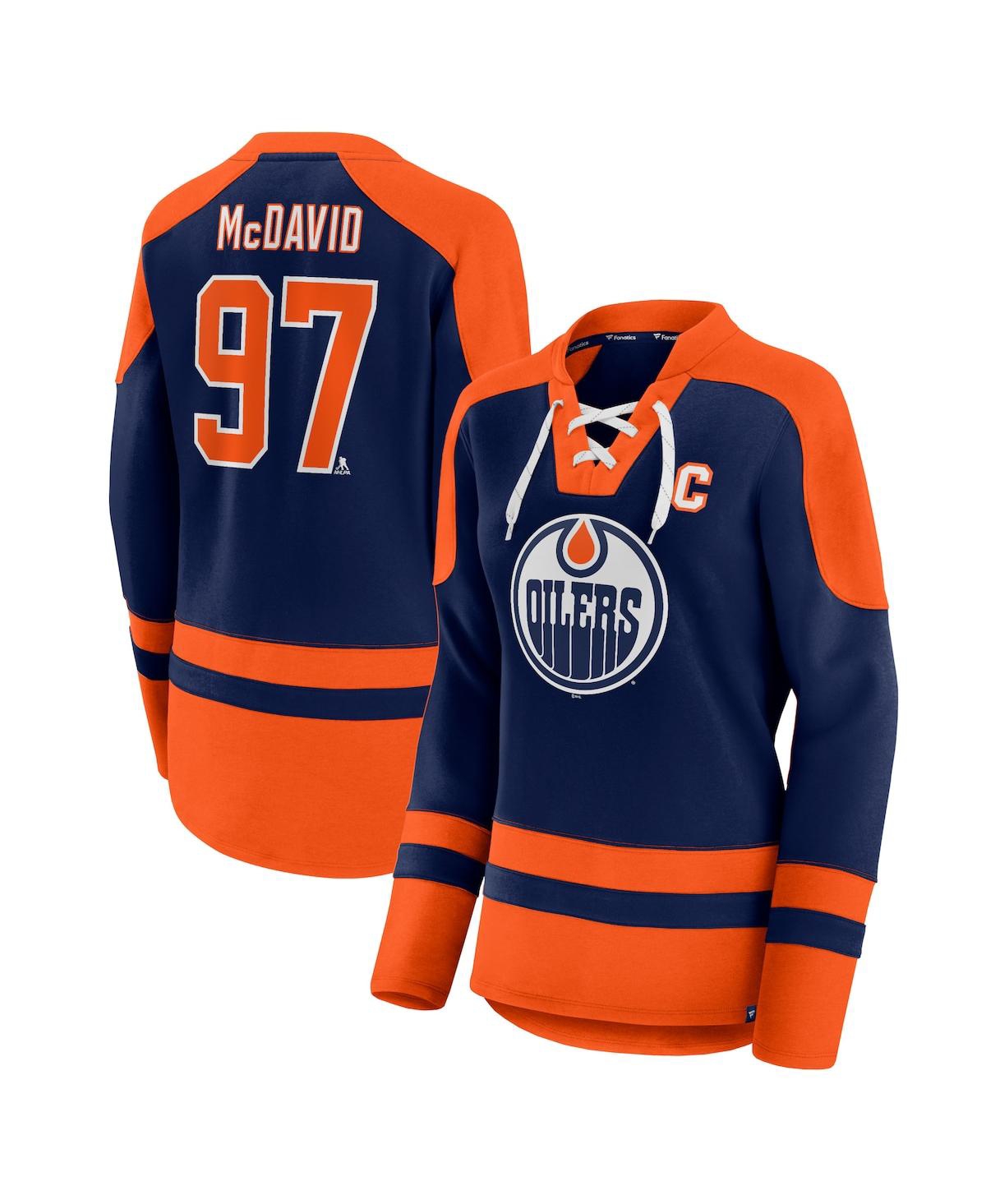 Women's Fanatics Branded Connor McDavid Royal Edmonton Oilers Home Premier  Breakaway Player Jersey