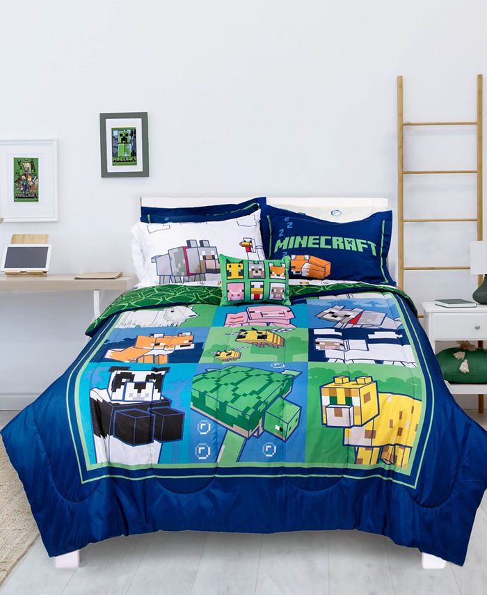 Minecraft CLOSEOUT! Friendly Stripe 8Pc. Full Comforter Set Macy's