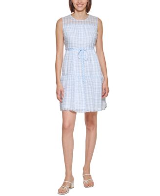 Calvin Klein - Plaid A-Line Dress