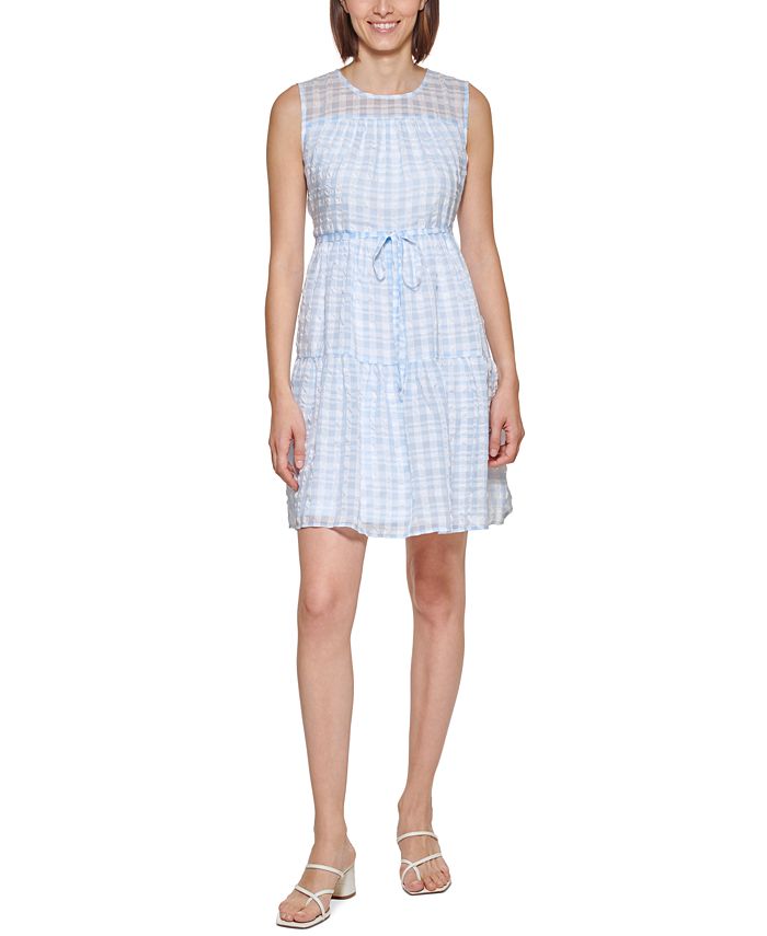 Calvin Klein Women's Plaid A-Line Dress & Reviews - Dresses - Women - Macy's