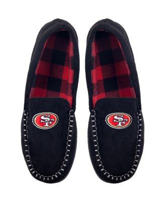 FOCO Men's San Francisco 49ers Team Logo Flannel Moccasin Slippers - Macy's