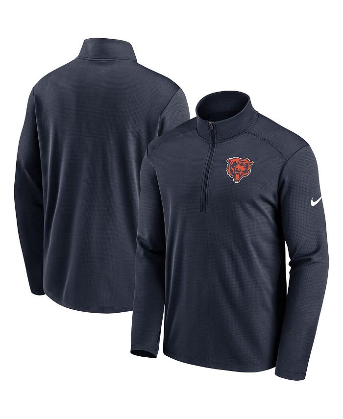 Nike Men's Navy Chicago Bears Pacer Performance Quarter-Zip Jacket - Macy's