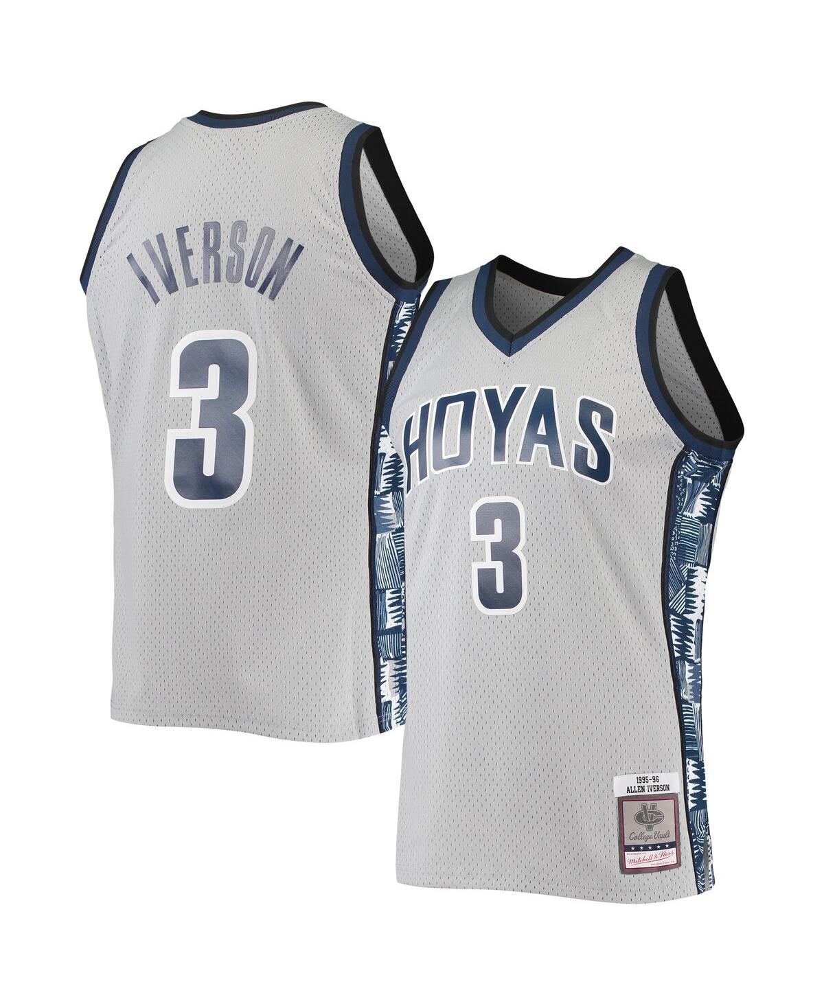 Men's Mitchell & Ness Allen IversonGeorgetown Hoyas 1995-96 Swingman Replica Jersey - Gray