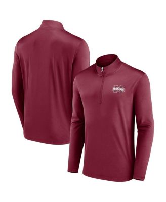 Men's Maroon Mississippi State Bulldogs Underdog Mindset Quarter-Zip Top