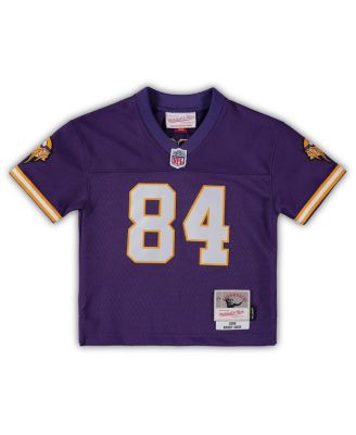 Toddler Boys and Girls Randy Moss Purple Minnesota Vikings 1998 Retired Legacy Jersey