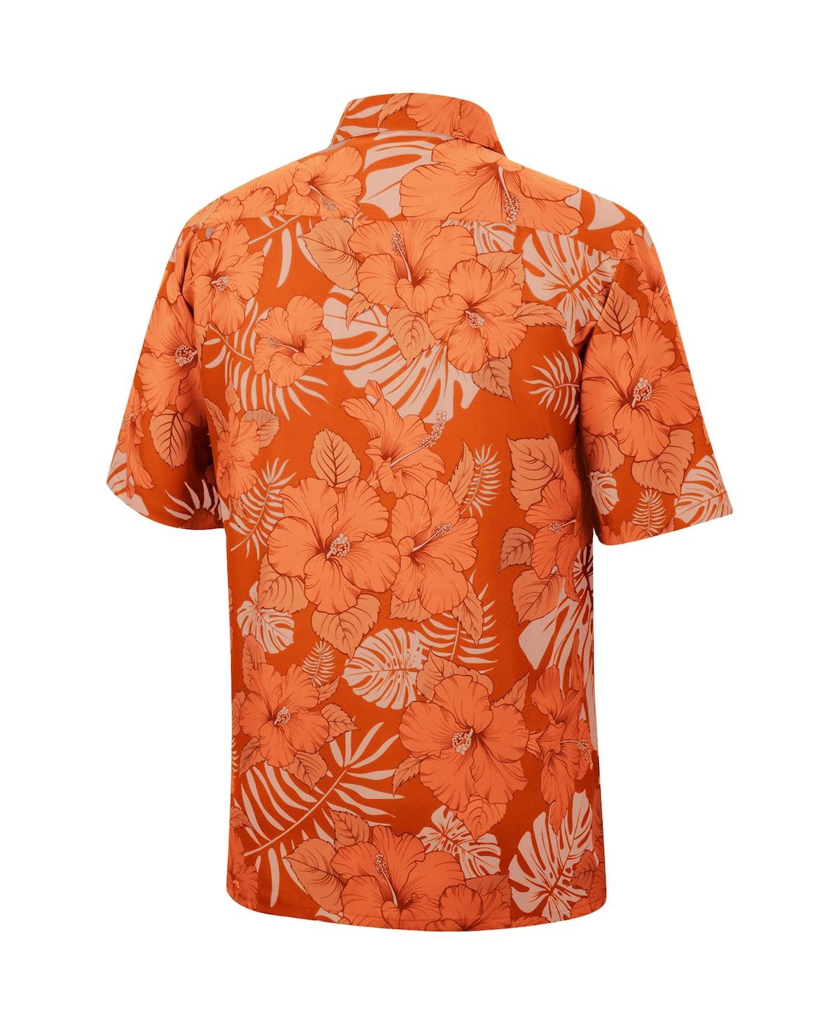 Men's ColosseumClemson Tigers The Dude Camp Button-Up Shirt - Orange