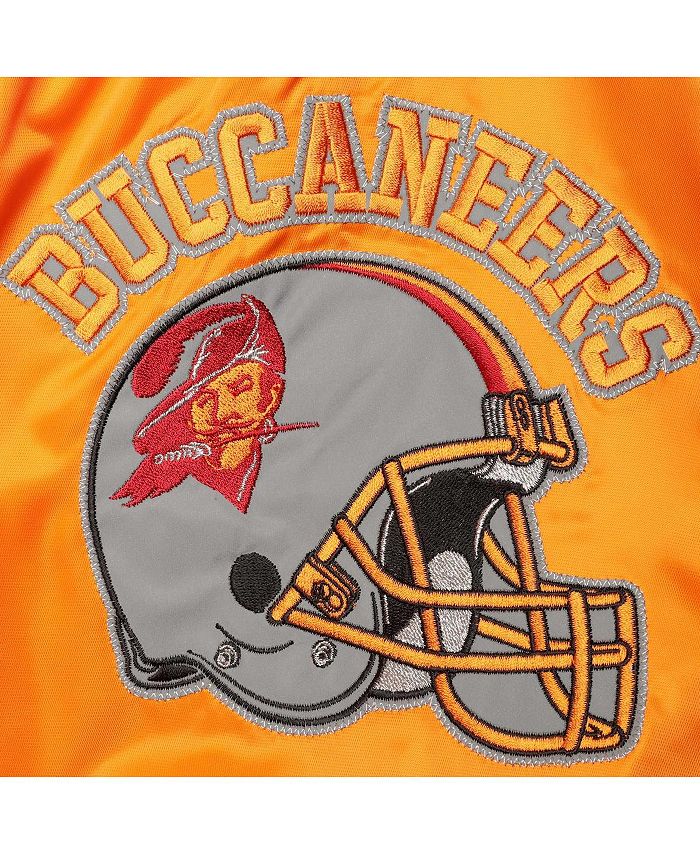 Men's Starter Orange Tampa Bay Buccaneers Varsity Satin Full-Snap