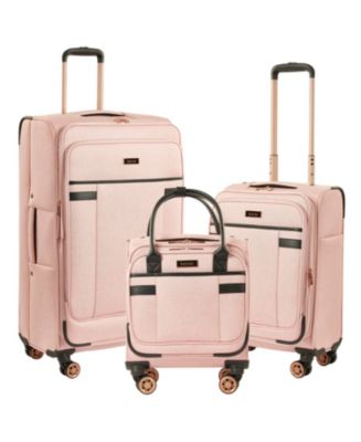 kensie Hudson Expandable Rolling Softside Luggage Set, 3 Piece