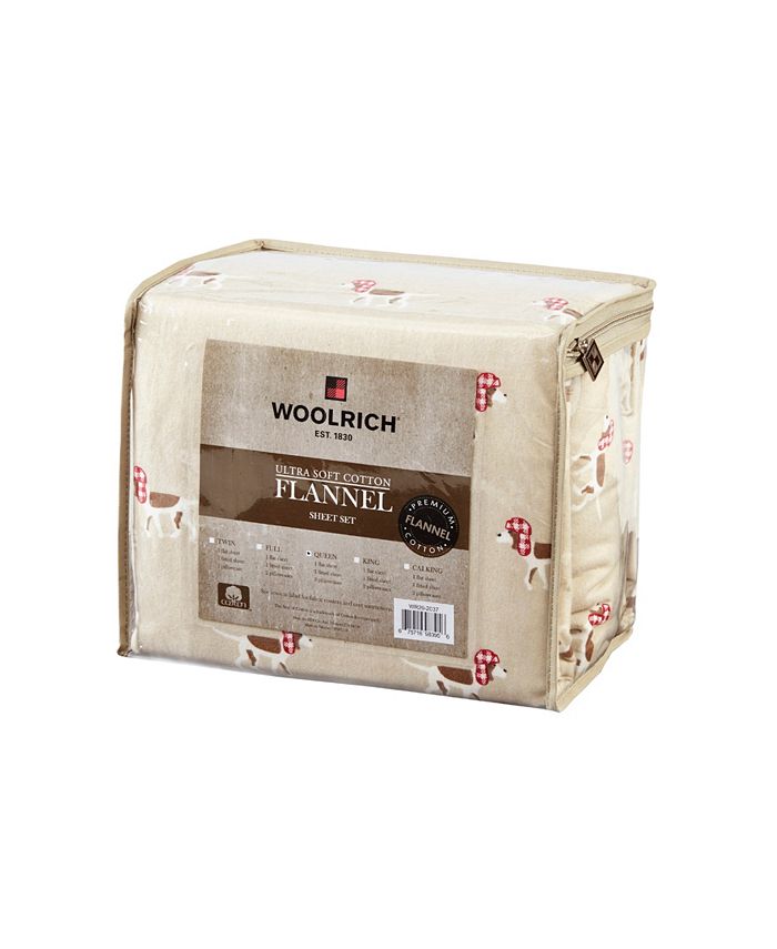 Woolrich Printed Flannel 4Pc. Sheet Set, California King Macy's