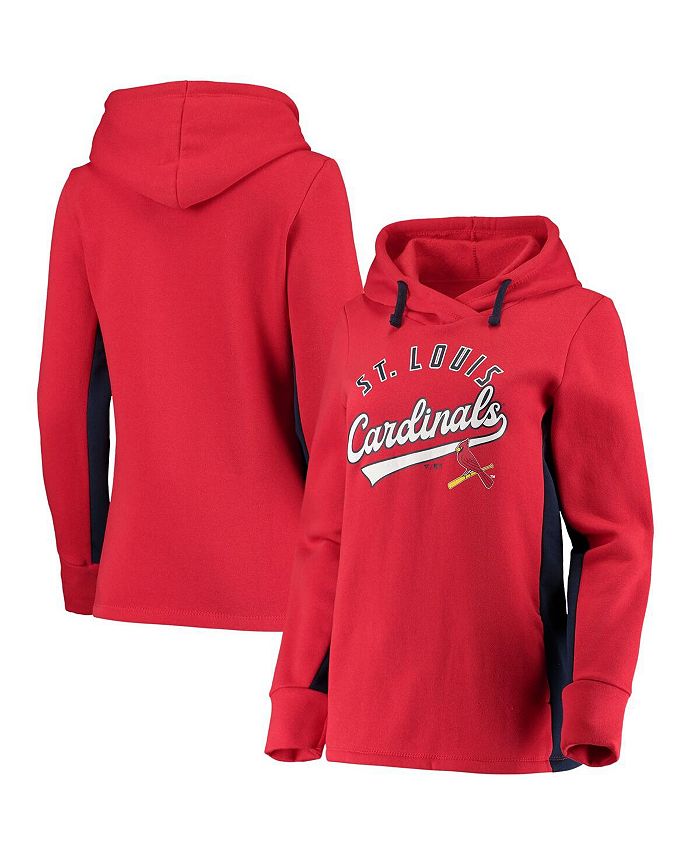 Mitchell & Ness Red/Navy St. Louis Cardinals Fleece Full-Zip Hoodie