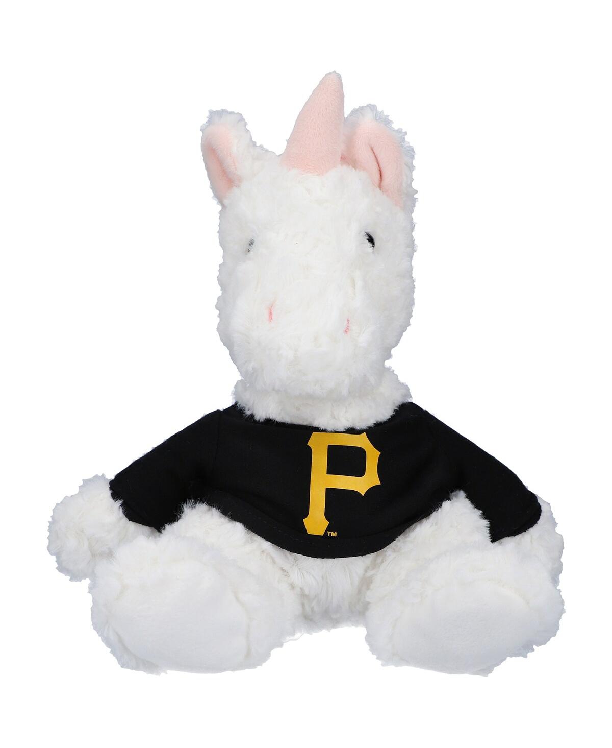 Mascot Factory Pittsburgh Pirates Plush Unicorn Cuddle Buddy In White,black