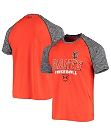 Men's Orange San Francisco Giants Twist Performance Raglan T-shirt